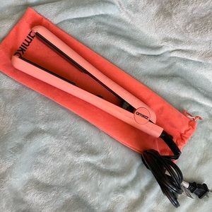 Coral colored flat iron